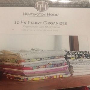10 pk t-shirt organizer